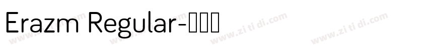 Erazm Regular字体转换